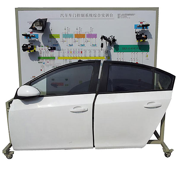 電動門與中控鎖示教實訓(xùn)臺,直線小車運動控制對象實訓(xùn)臺